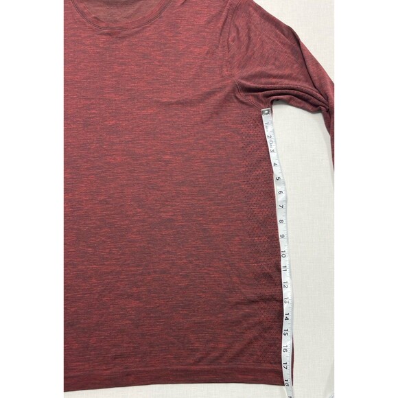 Lululemon (L) Metal Vent Tech Long Sleeve Shirt Active Gym Training Red Workout - Picture 6 of 13